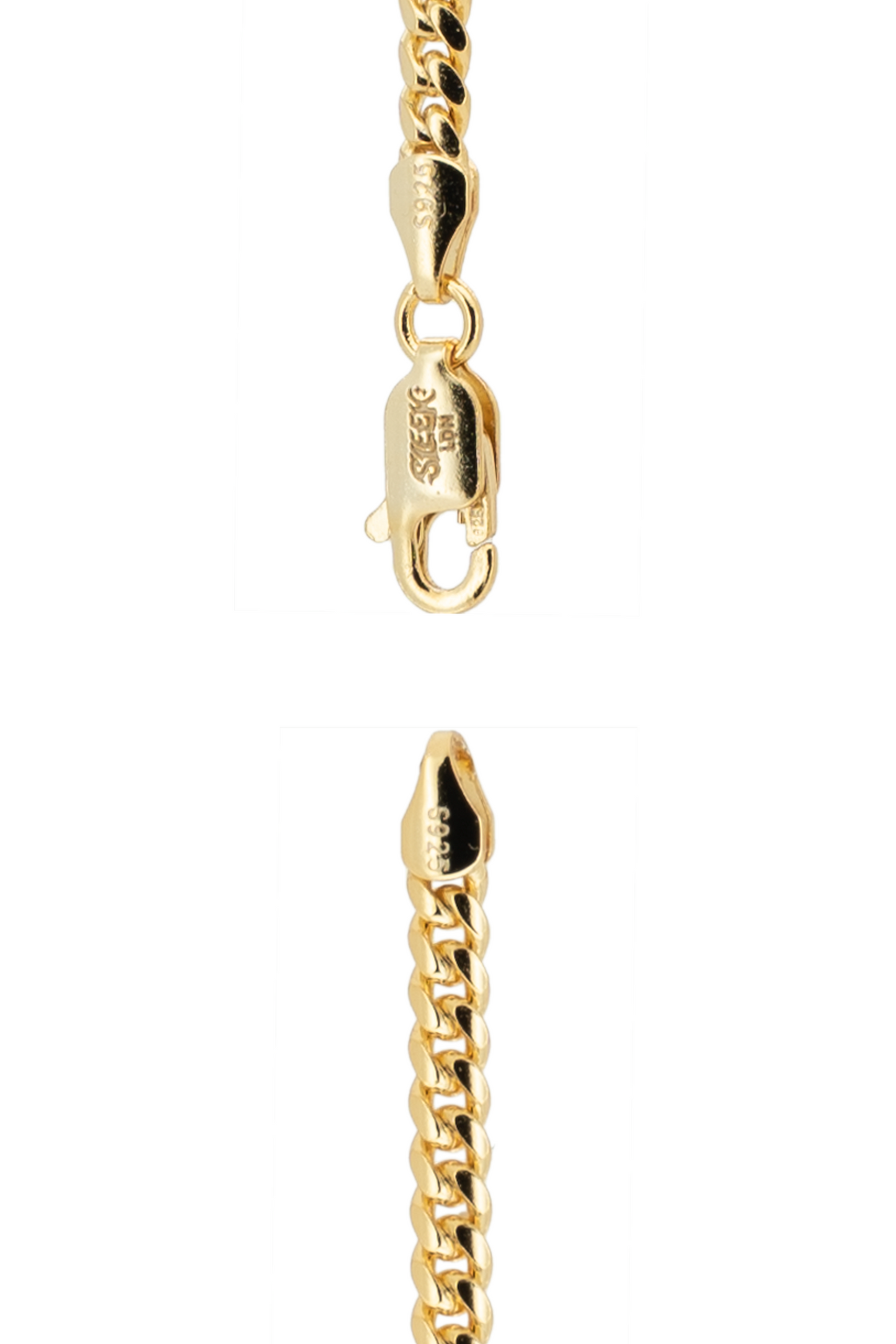 Vermeil Cuban Chain - 3mm