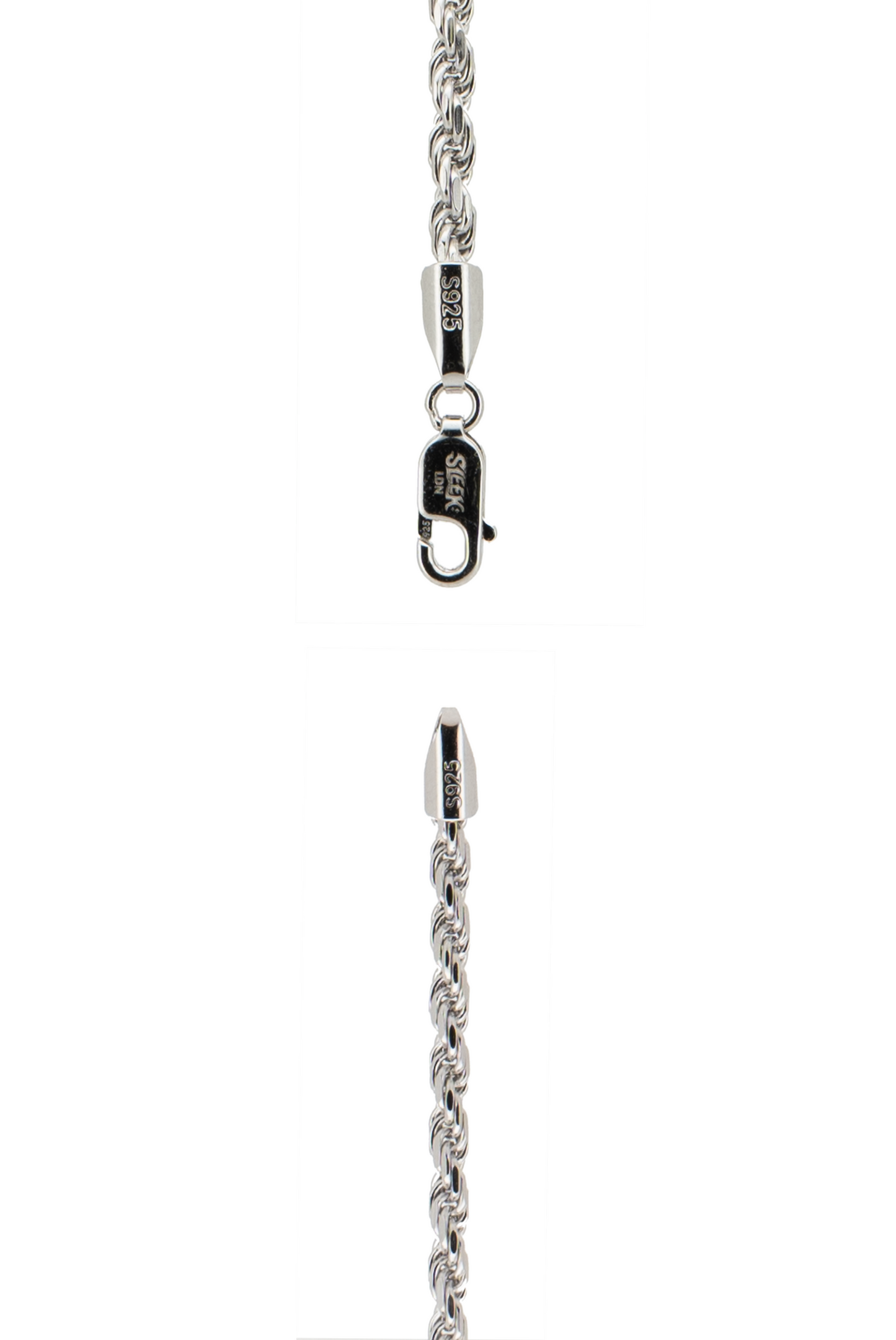 Silver Rope Bracelet - 3mm
