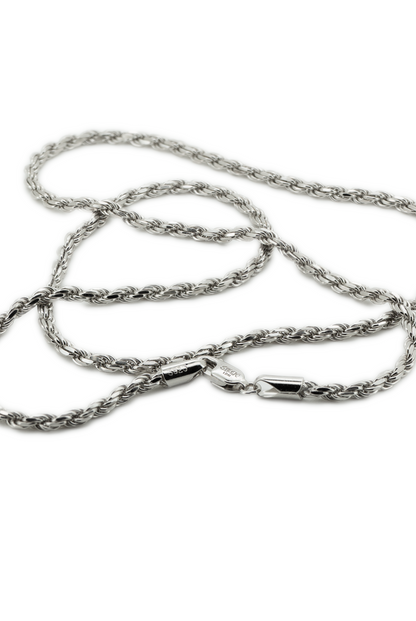 Silver Rope Chain - 3mm