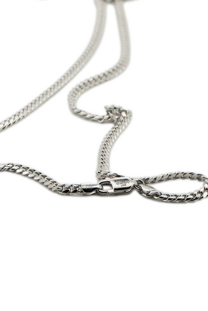 Silver Cuban Chain - 3mm