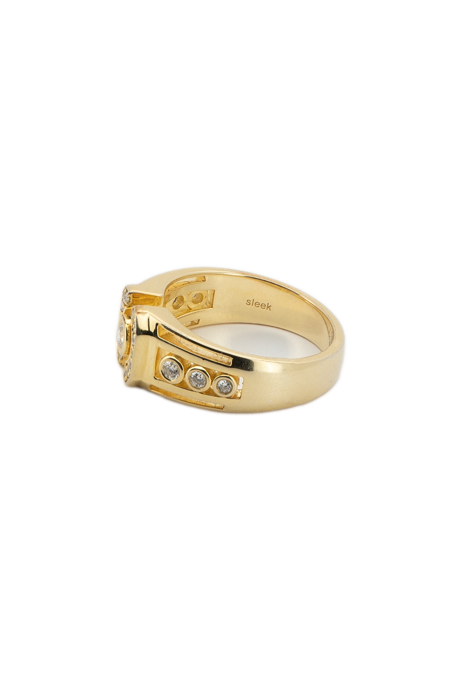 Vermeil Lab Diamond Sleek Ring